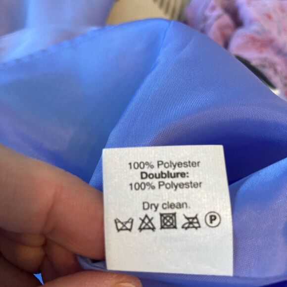 J. Crew Floral Sleeveless Dress in Periwinkle Blue w/Burnt Orange,Black & White - Picture 9 of 11